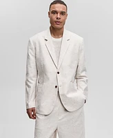 Mode of One Men's Relaxed-Fit Speckled Textured Blazer, Exclusively at Macy's