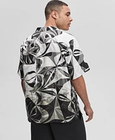 Mode of One Men's Short-Sleeve Slick Play Camp Collar Shirt, Exclusively at Macy's