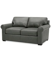 Radley Roll Arm 61" Leather Loveseat, Exclusively at Macy's