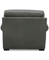 Radley Roll Arm 38" Leather Chair, Exclusively at Macy's