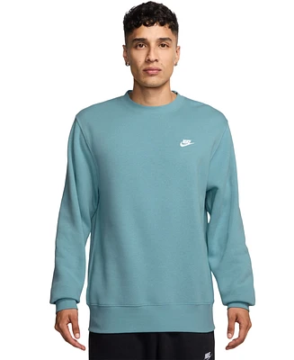 Nike Men's Pullover Fleece Crewneck Logo Sweatshirt