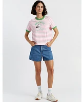 Chinti & Parker Women's Cotton Peanuts Racquet Club T-Shirt