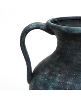 LuxenHome Mottled Gray Ceramic 18.5-Inch Tall Vase
