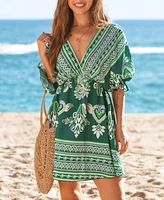 Women's Lush Meadow Ornate Mini Beach Dress