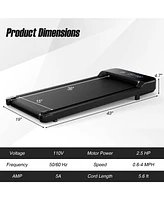 2.5HP Under Desk Treadmill with Remote Control and 3 Countdown Modes