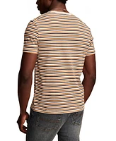 Lucky Brand Men's Supima Stripe Crew T-Shirt