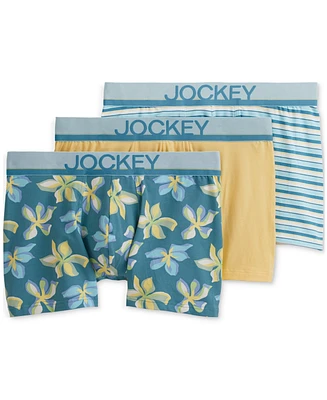 Jockey Men's 3pk. True Style Logo Trunks