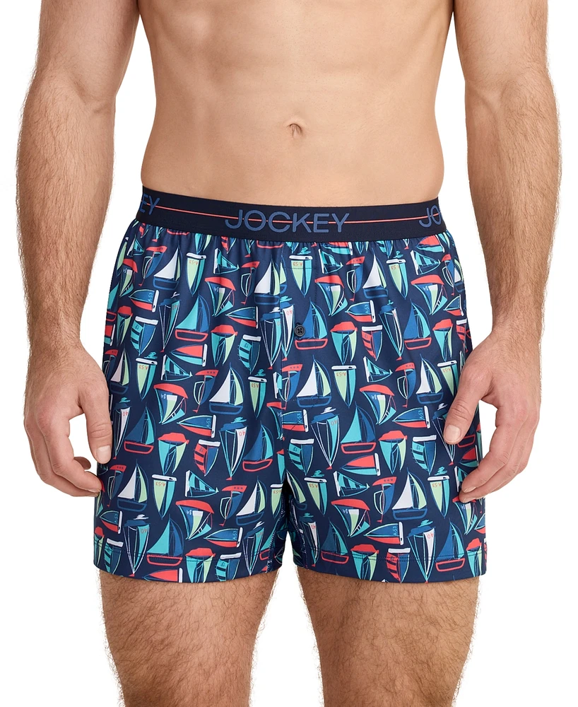 Jockey Men's Stretch Moisture-Wicking Boxers