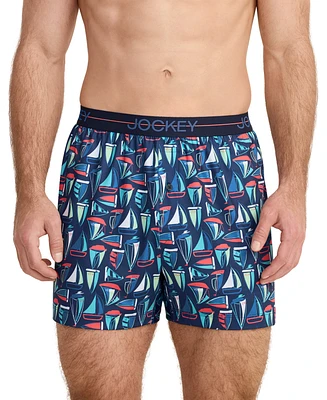 Jockey Men's Stretch Moisture-Wicking Boxers