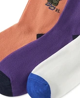 Polo Ralph Lauren Men's 3-Pk. Assorted Bears Socks Gift Box