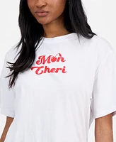 Pretty Rebellious Juniors' Mon Cheri Graphic T-Shirt
