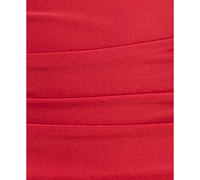 Crystal Doll Juniors' One-Shoulder Rhinestone-Strap Dress