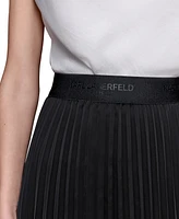 Karl Lagerfeld Paris Women's Pleated Midi Skirt