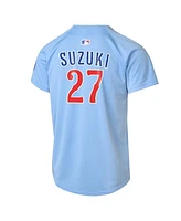 Nike Big Boys and Girls Seiya Suzuki Baby Blue Chicago Cubs 2nd Alternate Limited Player Jersey