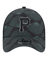 New Era Men's Black Pittsburgh Pirates 9FORTY A-Frame Trucker Adjustable Hat