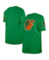 New Era Men's Kelly Green Baltimore Orioles St. Patrick's Day Shamrock Fill T-Shirt