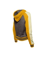 New Era Women's Brown San Diego Padres Cooperstown Collection Cropped Raglan Pullover Hoodie