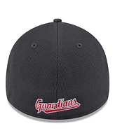 New Era Men's Gray/Red Cleveland Guardians 2025 Batting Practice 39THIRTY Flex Hat