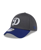 New Era Men's Gray/Navy Los Angeles Dodgers 2025 Batting Practice 39THIRTY Flex Hat