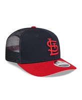 New Era Men's Navy/Red St. Louis Cardinals 2025 Batting Practice 9SEVENTY Stretch-Snap Trucker Hat