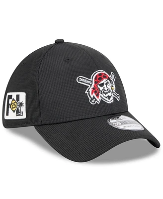 New Era Men's Black Pittsburgh Pirates 2025 Spring Training 39THIRTY Flex Hat