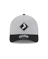 New Era Men's Gray/Black Chicago White Sox 2025 Batting Practice 9FORTY M-Crown Adjustable Hat