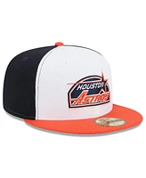 New Era Men's Navy/Orange Houston Astros 2025 Mlb Clubhouse 59FIFTY Fitted Hat