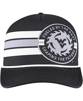 Legacy Athletic Men's Black West Virginia Mountaineers Built on Bravery Running Circle Trucker Adjustable Hat