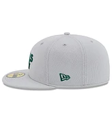 New Era Men's Gray Athletics 2025 Mlb Clubhouse 59FIFTY Fitted Hat