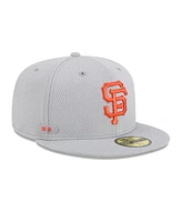 New Era Men's Gray San Francisco Giants 2025 Mlb Clubhouse 59FIFTY Fitted Hat