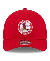 New Era Men's Red St. Louis Cardinals 2025 Mlb Clubhouse 9FORTY M-Crown Adjustable Hat