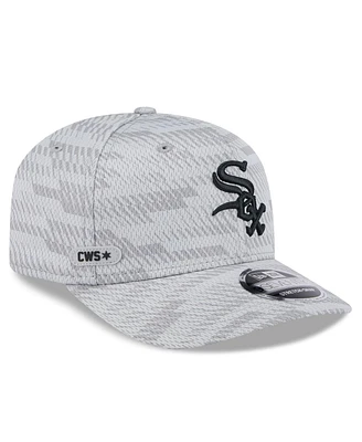 New Era Men's Gray Chicago White Sox 2025 Mlb Clubhouse 9SEVENTY Stretch-Snap Hat