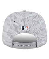 New Era Men's Gray Houston Astros 2025 Mlb Clubhouse 9SEVENTY Stretch-Snap Hat