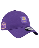 New Era Men's Los Angeles Lakers Purple Victory Grove Patch 9TWENTY Adjustable Hat