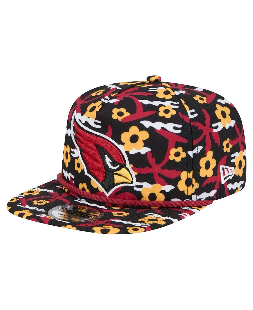 New Era Men's Black Arizona Cardinals Wakey Wakey Golfer Snapback Hat