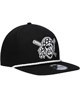 New Era Men's Black Pittsburgh Pirates Golfer Snapback Hat