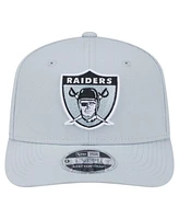 New Era Men's Gray Oakland Raiders Gridiron Classics 9SEVENTY Stretch-Snap Hat