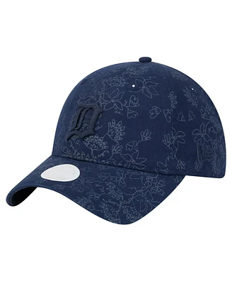 New Era Women's Navy Detroit Tigers Tonal Floral 9TWENTY Adjustable Hat