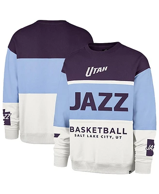 '47 Brand Men's and Women's Light Blue Utah Jazz 2024/25 City Edition On Five Maximalist Pullover Sweatshirt