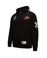 Mitchell & Ness Men's Black Philadelphia 76ers Hardwood Classics Blackout Collection Pullover Hoodie