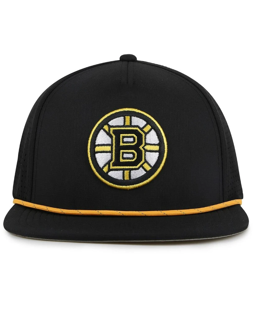 American Needle Men's Black Boston Bruins Buxton Pro Tech Adjustable Hat