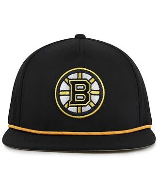 American Needle Men's Black Boston Bruins Buxton Pro Tech Adjustable Hat