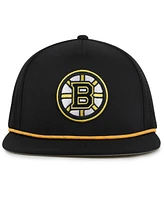 American Needle Men's Black Boston Bruins Buxton Pro Tech Adjustable Hat