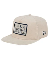 New Era Men's Khaki Los Angeles Angels Summer Essential Golfer Snapback Hat