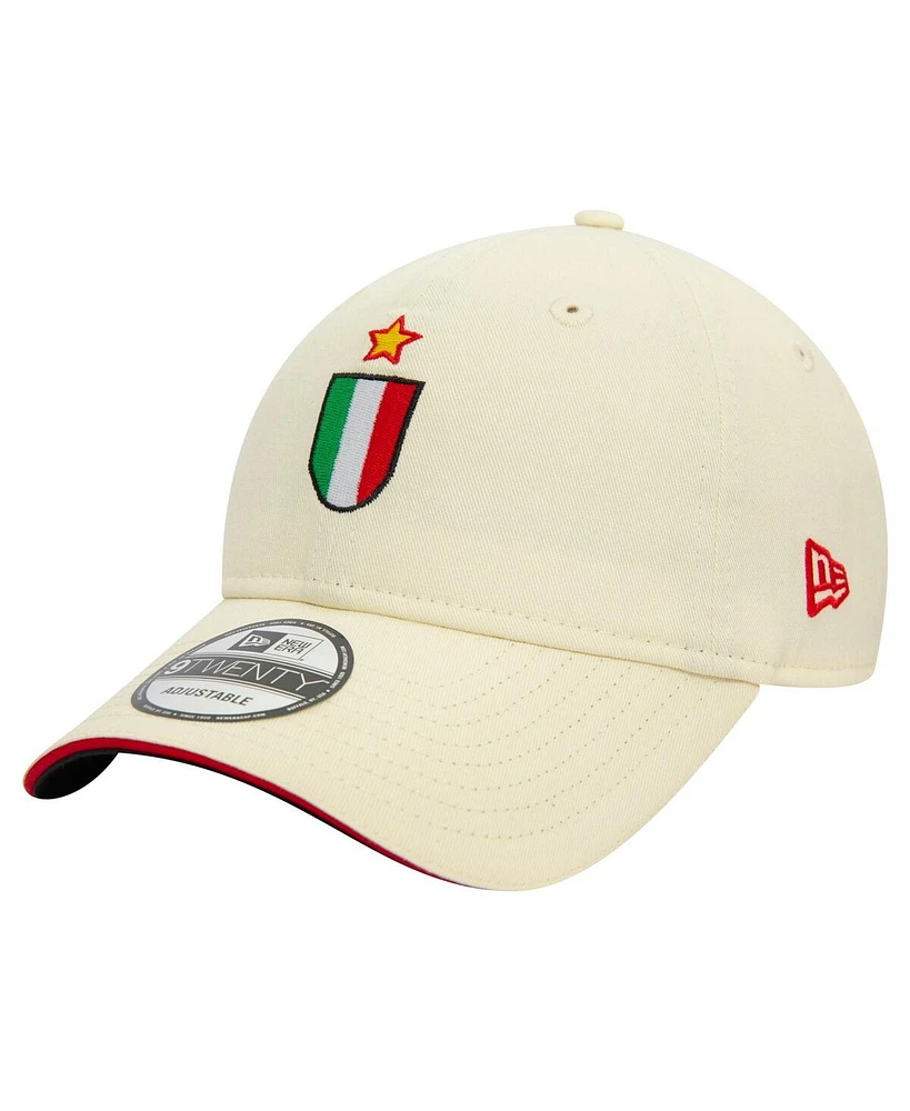 New Era Men's Cream Ac Milan 1993 9TWENTY Adjustable Hat