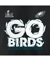 Fanatics Men's Black Philadelphia Eagles Super Bowl Lix Champions Big Tall Go Birds Long Sleeve T-Shirt