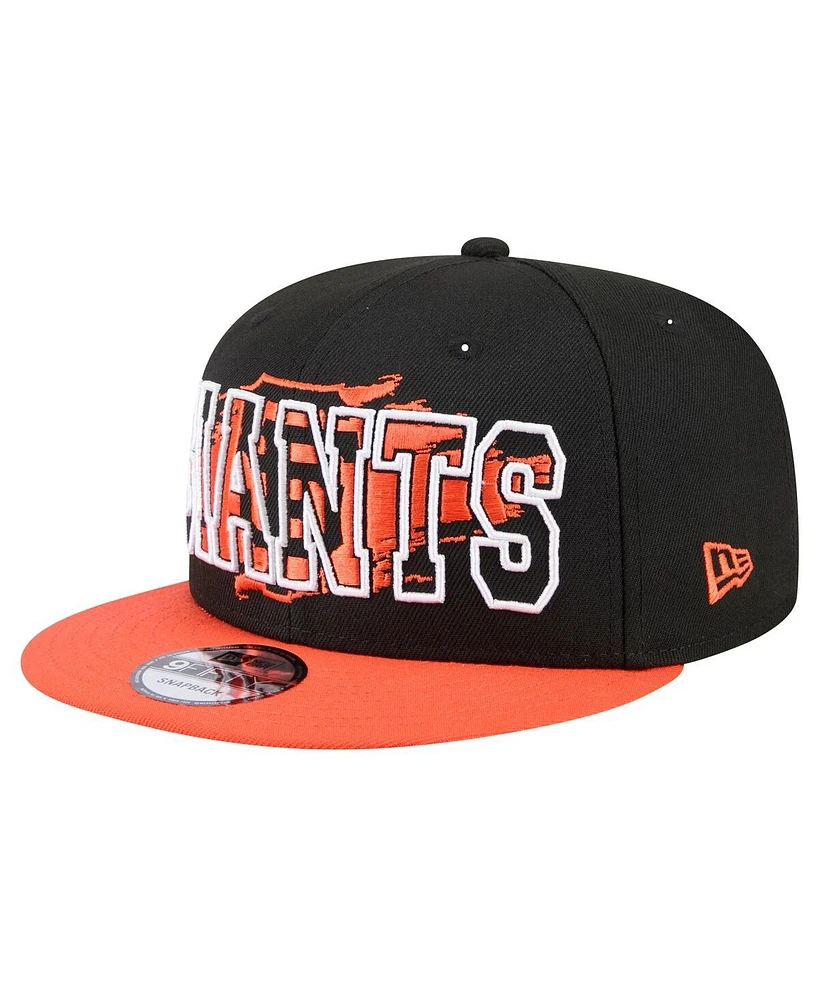 New Era Men's Black San Francisco Giants Splatter 9FIFTY Snapback Hat