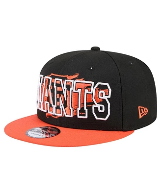 New Era Men's Black San Francisco Giants Splatter 9FIFTY Snapback Hat