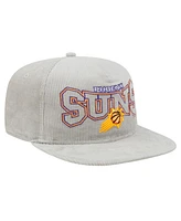 New Era Men's Gray Phoenix Suns Throwback Corduroy Golfer Snapback Hat