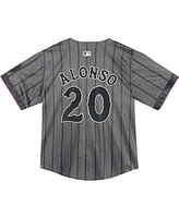 Nike Baby Boys and Girls Pete Alonso Graphite New York Mets 2024 City Connect Limited Player Jersey